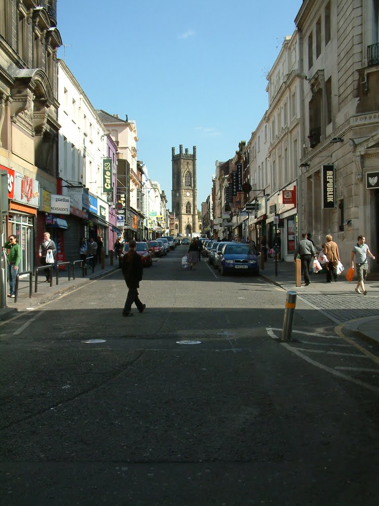 Looking Up Bold Street by Peter Hodge