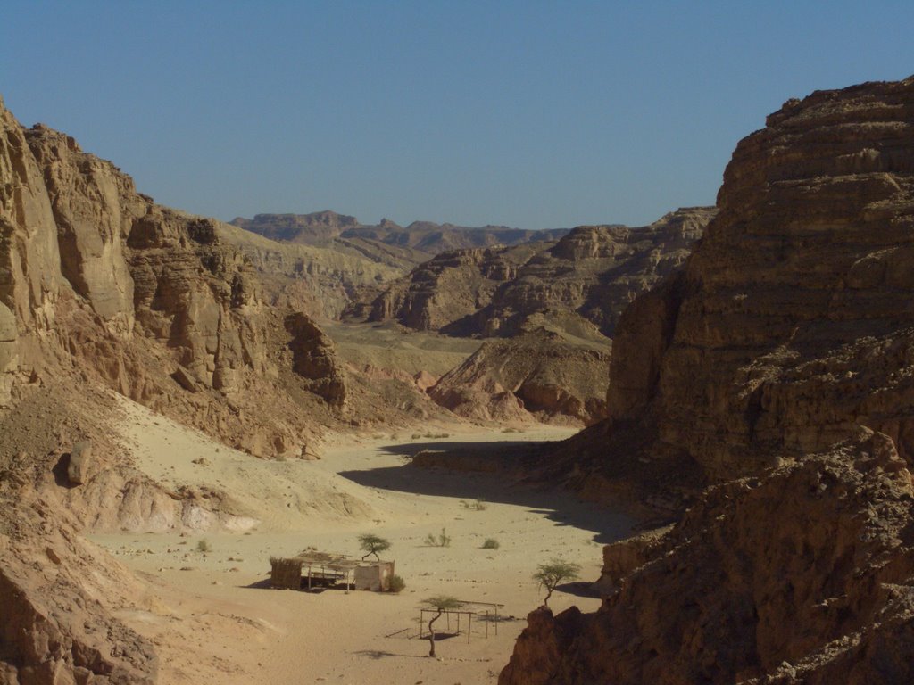 Colour Canyon - Bedouin buildings by shurk