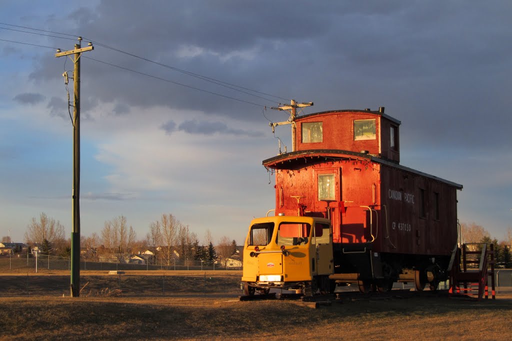 Caboose at sunset by Jessica G.