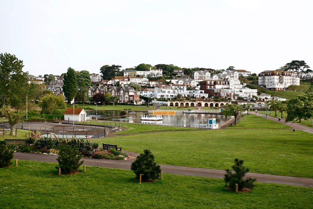 Gardens at Goodrington inc boating lake. by filz123