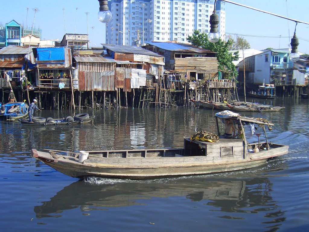 Fishing Boat On Mekong - Ho Chi Minh City by worldwidewil