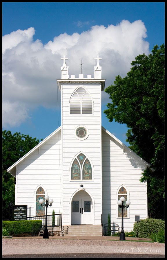 St Peter Lutheran Church - Walburg Texas by ozroo2