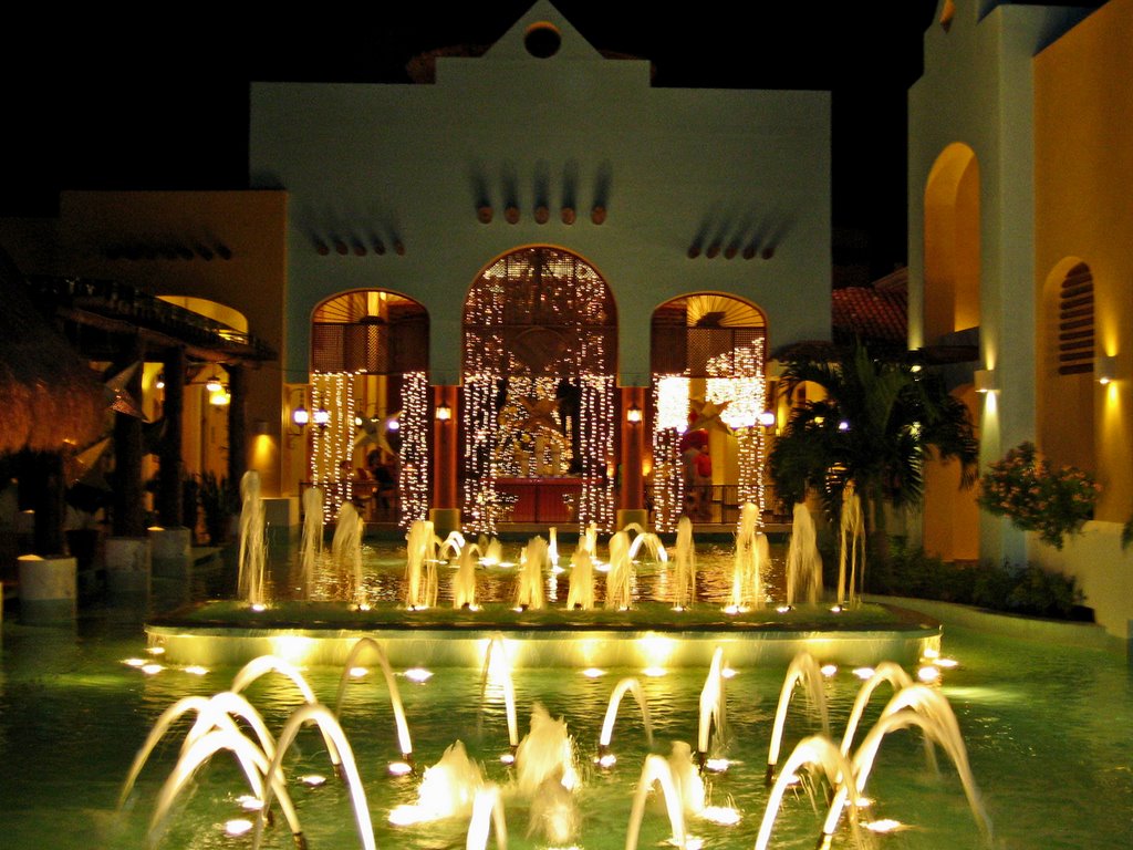 Water Fountains at Christmas by Nikbrovnik