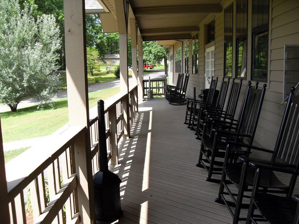 Recreation Hall Porch (Fontana Village, NC) by Juan234