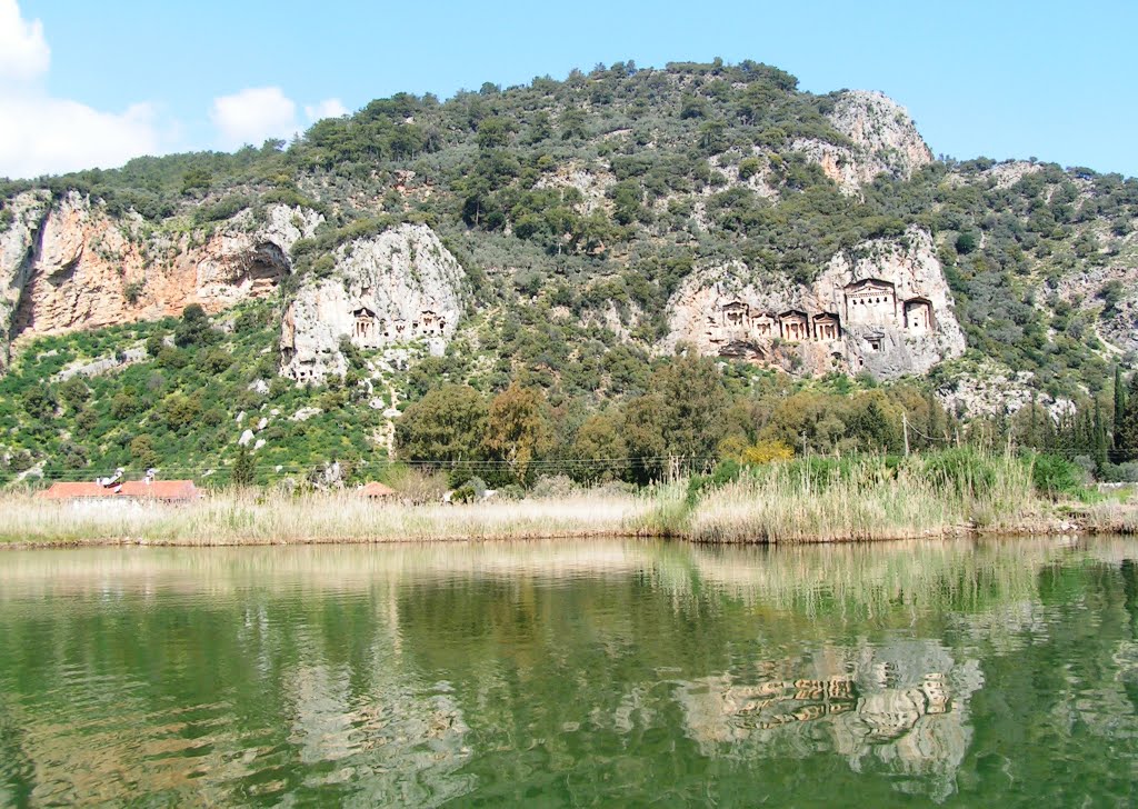 Kaunos, Ancient Rock Tombs, Kings of Caunos, Lycian, Dalyan by u.korbey