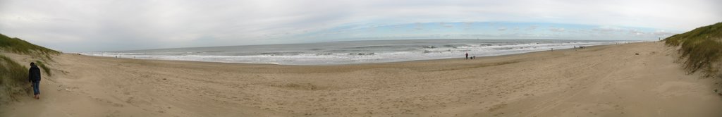 Panorama of the beach near De Koog, Texel, Holland by Jan Graeser