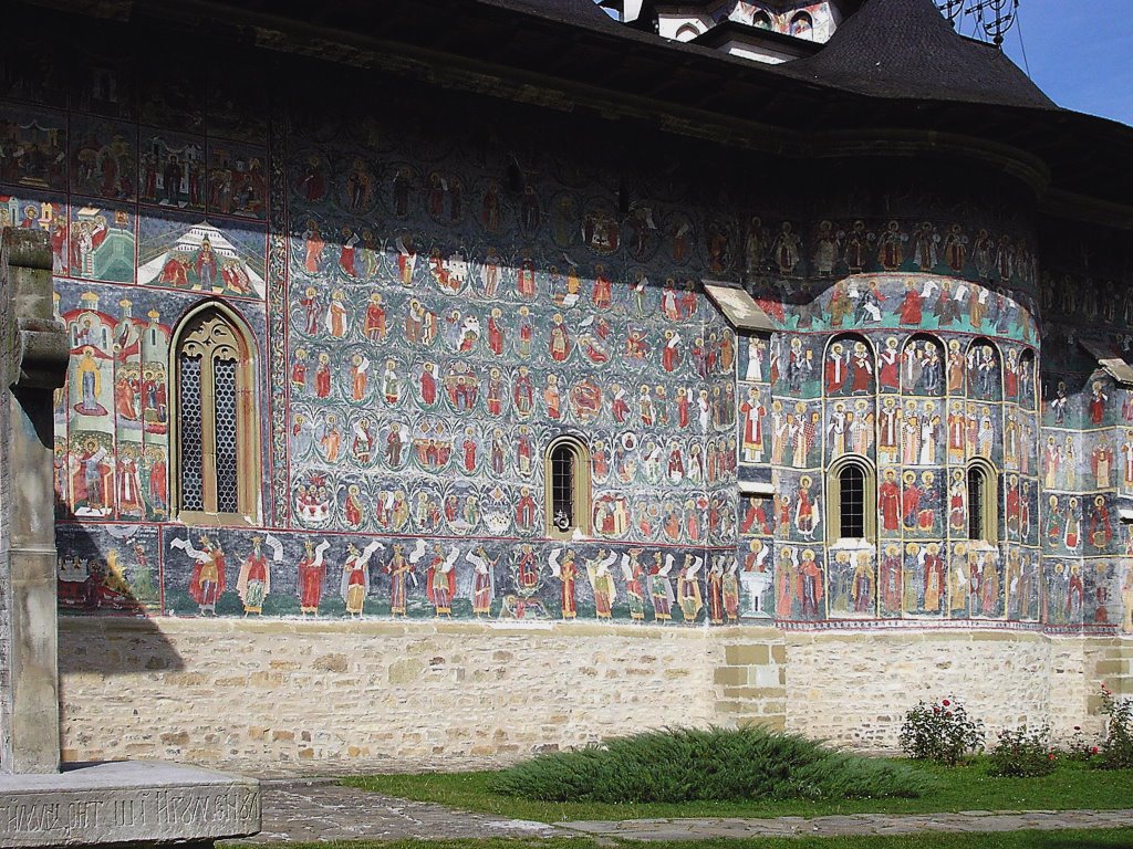 Sucevita: Painted wall of North-moldvien monastery _(ksi by kisstamas36