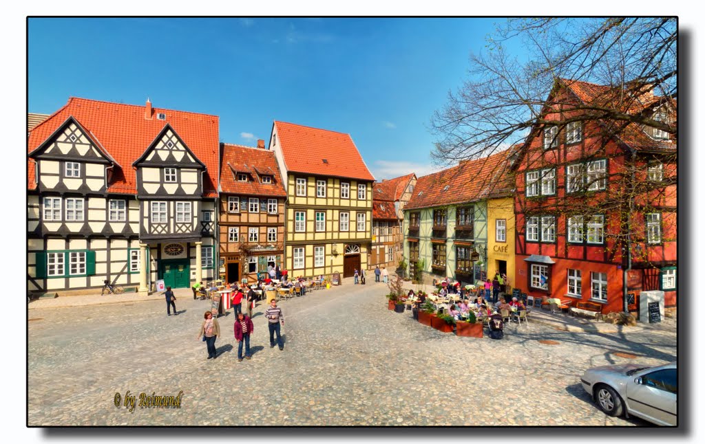 Quedlinburg - Platz vor der Stiftskirche by der Machdeburjer