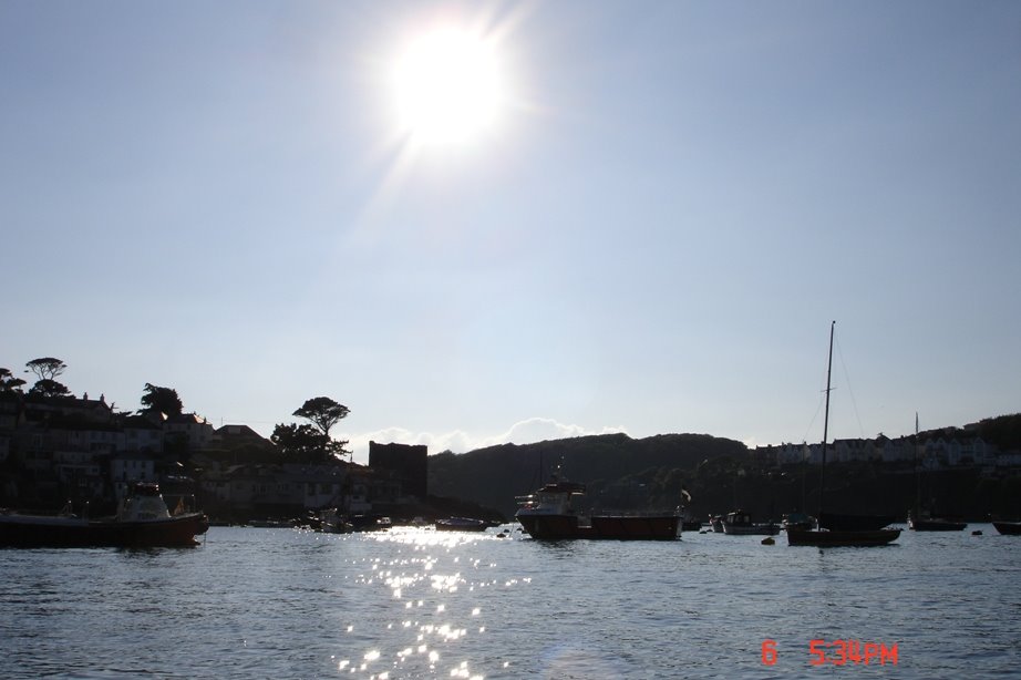 Sunset over Fowey III by gary walton