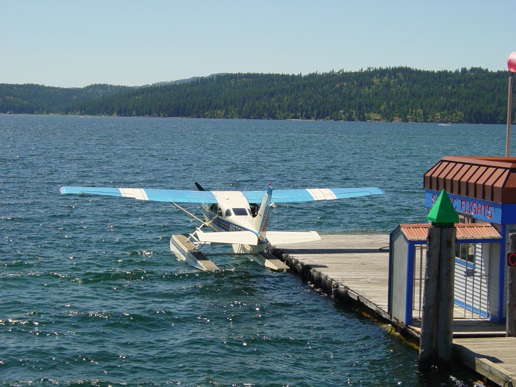 Float plane at Coeur d'alene by DeEtte Fisher