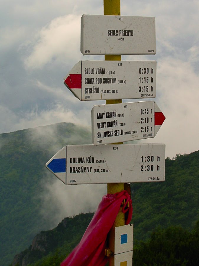 Sedlo Priehyb - rozcestník, Malá Fatra, Slovensko by Photo Guide