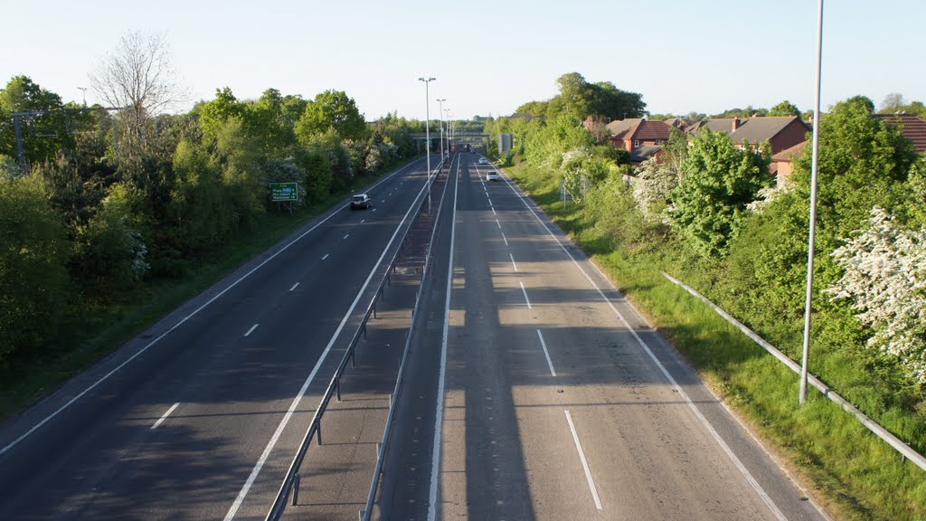 Wilmslow Bypass towards Manchester by Dennis Neill