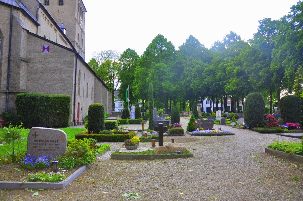 Graveyard on the side of St Vitus Church by MariKit