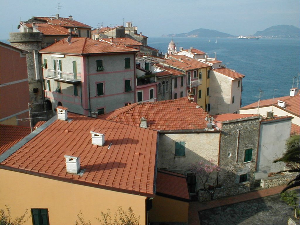 Roofs of Tellaro, Italy by Hogan of Grenada