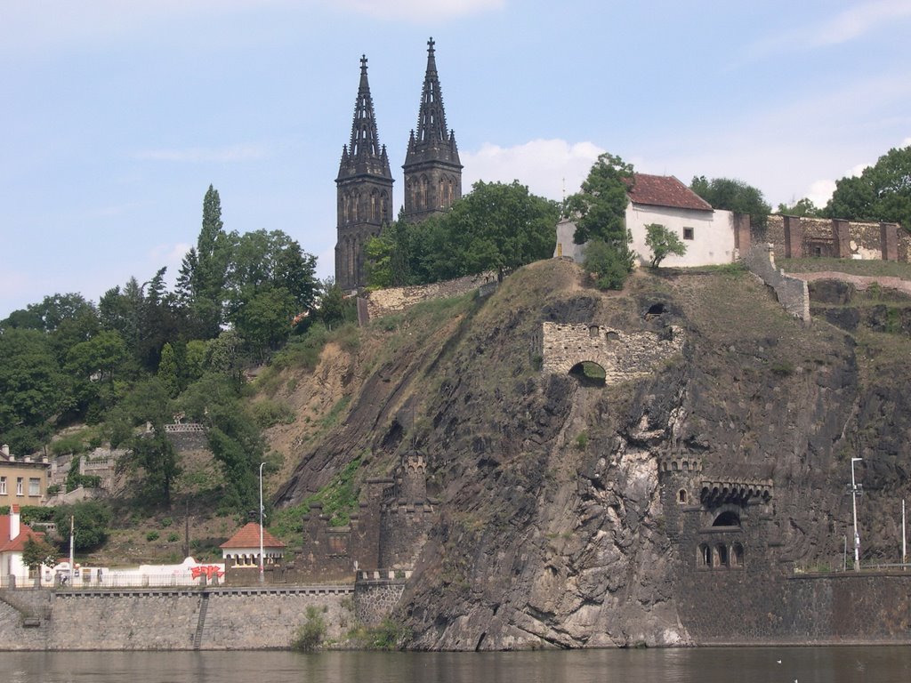 Vyšehrad fortress and the Basilica of St Peter and St Paul in Prague, Czech Republic. by Nicola e Pina Europa 2003