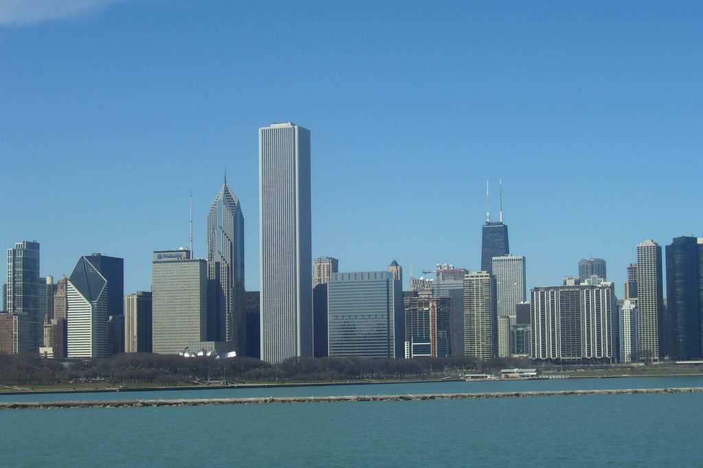 Chicago skyline by Evangelos Benos