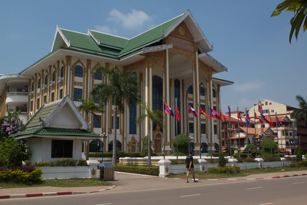 Lao National Cultural Hall, Vientiane by alexbunjes