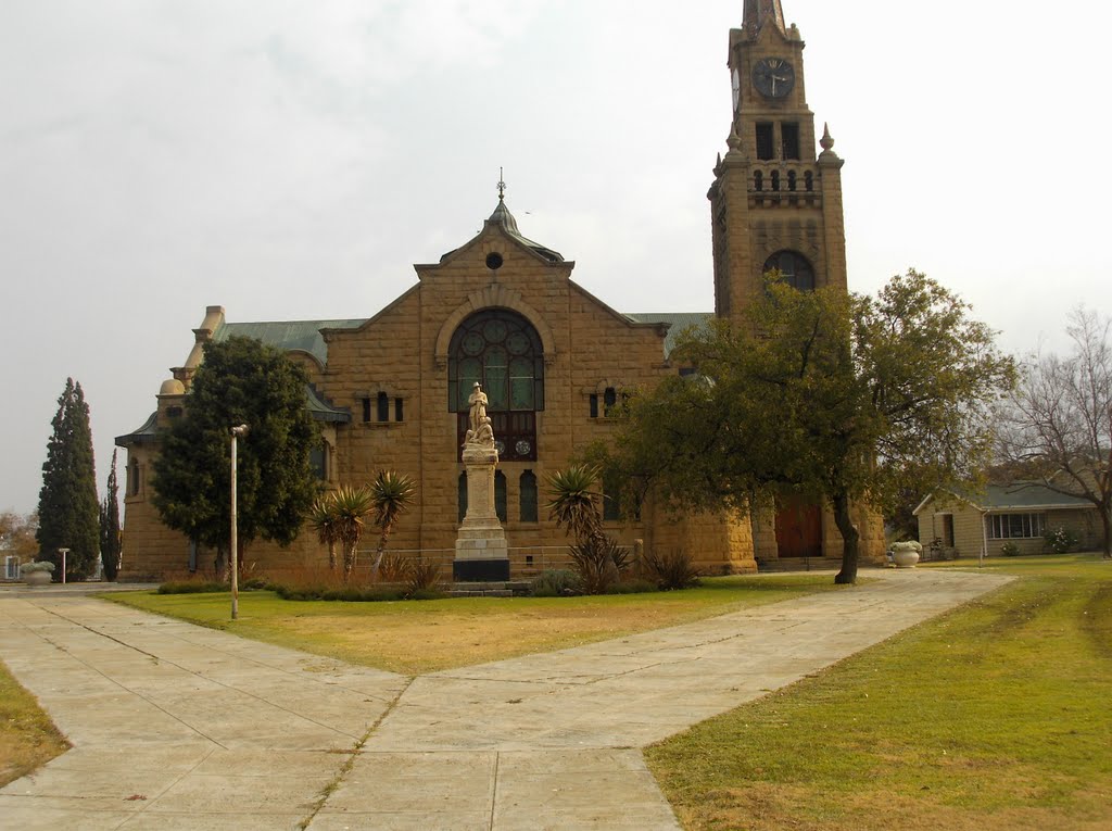 Kroonstad Dutch Reformed Church and Burger Monument by Quintus van Rensburg