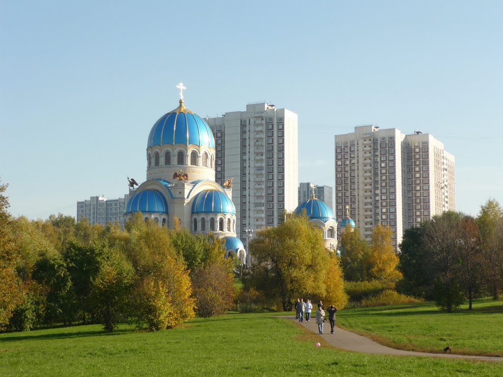 Church (Храм Живоначальной Троицы на Борисовских прудах)) by Yustas