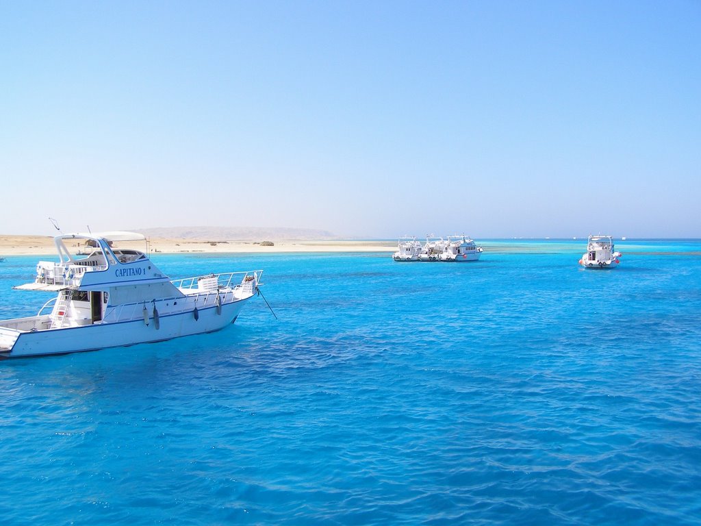 Boat near Giftun island by Jerry Chanas