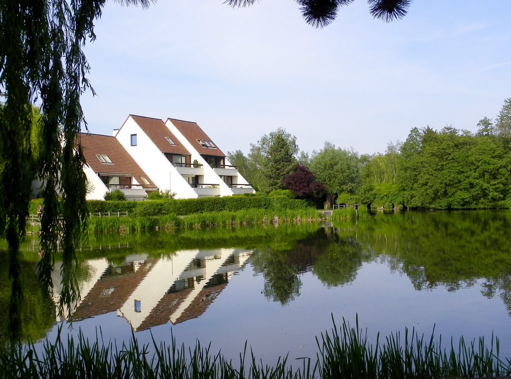 Villeneuve d'Ascq - Lac des Espagnols - Zoom sur les maisons au nord by epaulard59