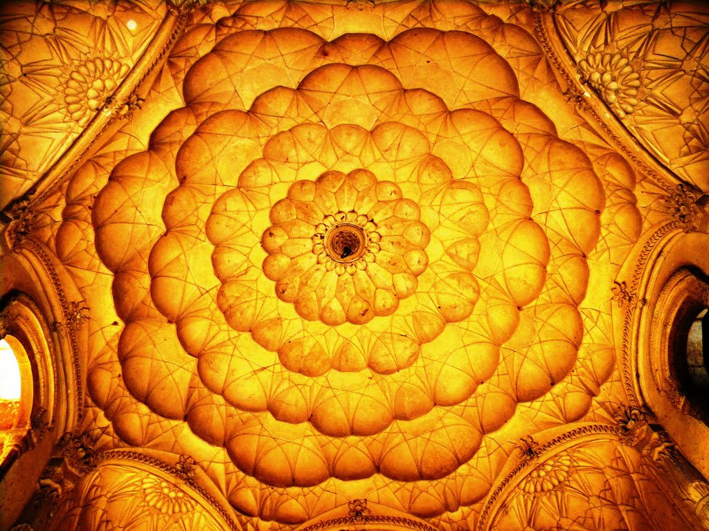 Inner view of the Dome, Safderjung tomb, NewDelhi by Sukant Kumar Biswas