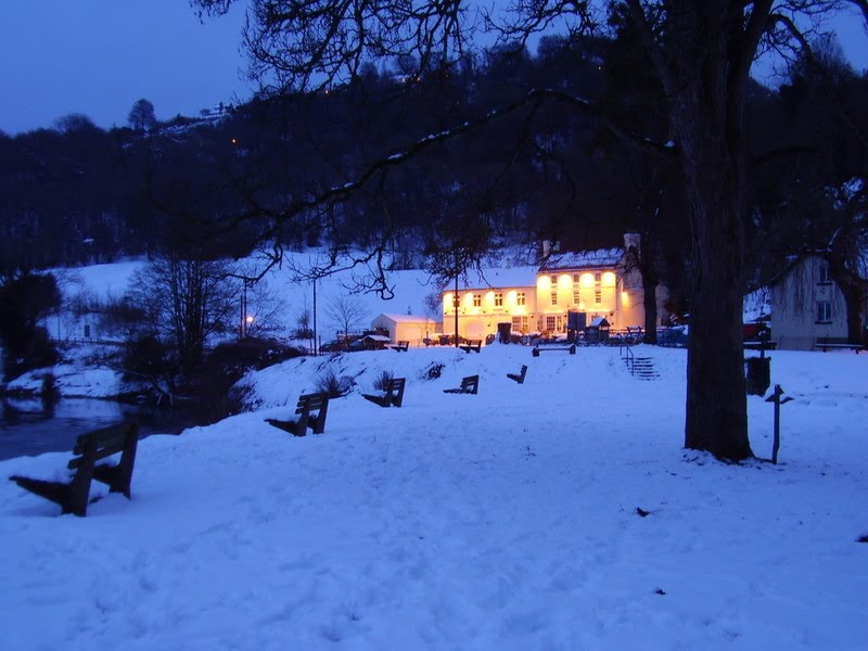 Courtfield Arms on a winters evening by Tony Marfell