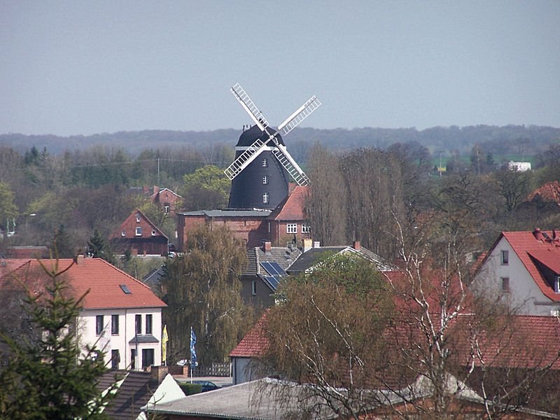 Blick von der Museumsmühle nach Osten zur Seemühle an der Prenzlauer Chaussee by chpagenkopf