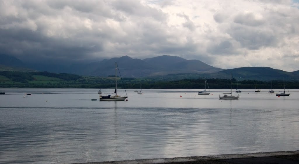 Menai Straits from the bus stop by Bigdutchman