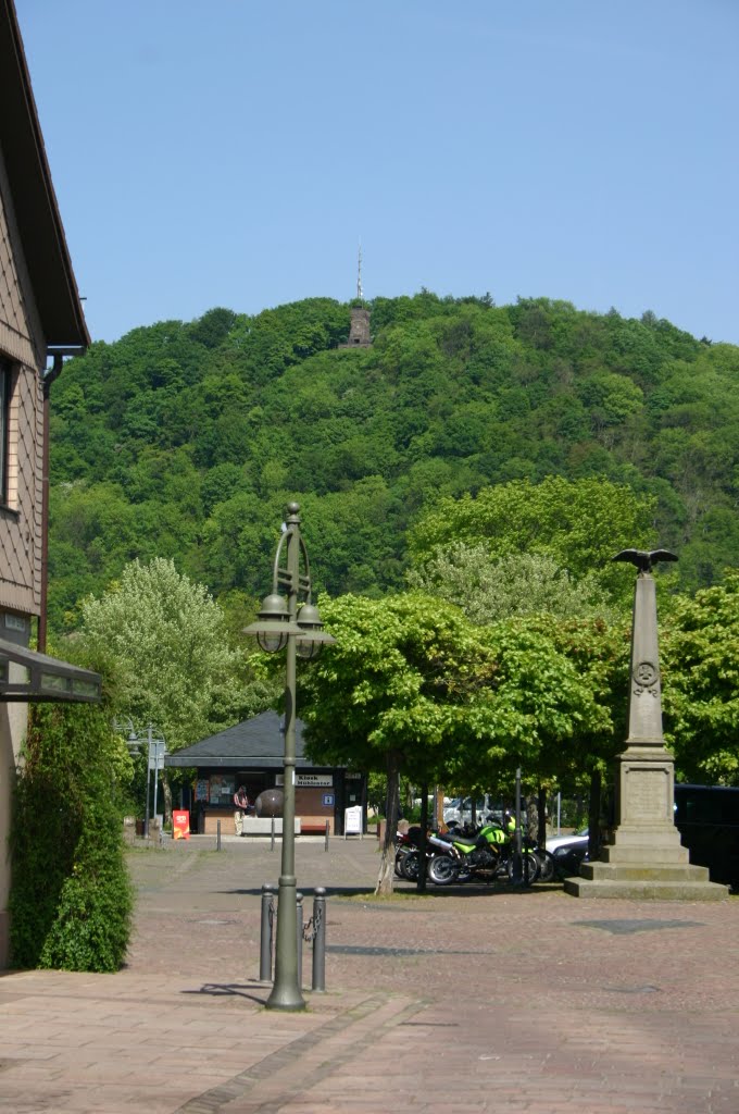 Bodenwerder mit Blick auf den Bismarkturm Mai 2011 by urwa