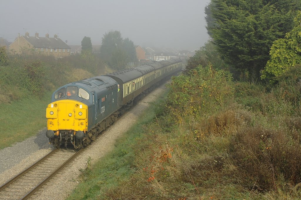 37324 passes Bishops Cleeve on the Gloucestershire and Warwickshire Railway on 4th November 2007 by Stephen Bersey