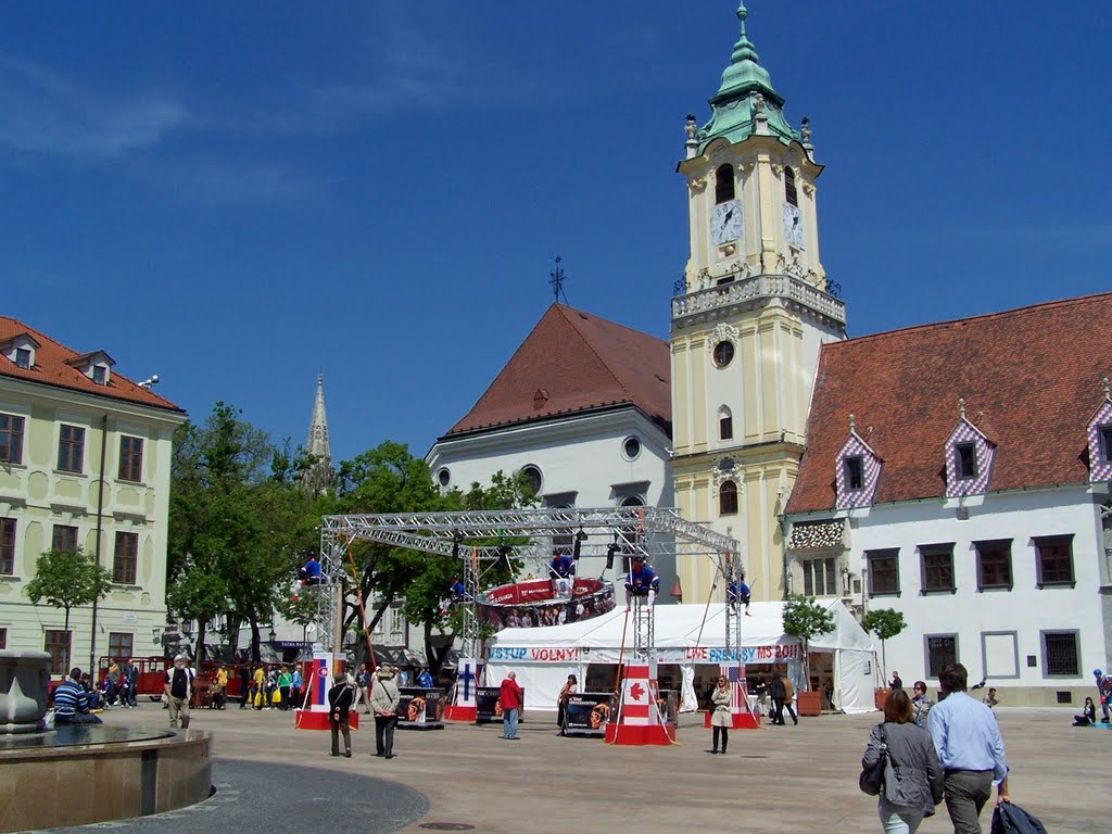 The Main Square during Hockey Championship by Bibiana Papp