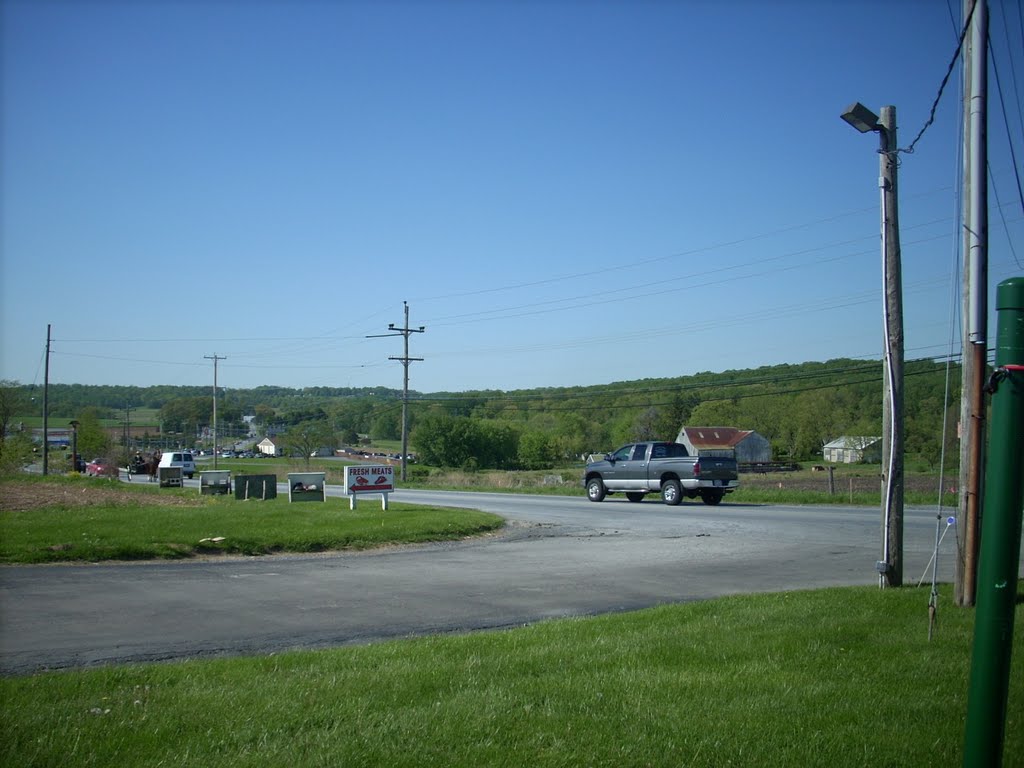 Near Hershey's Farm Market - horse and buggy on the left by jspath55