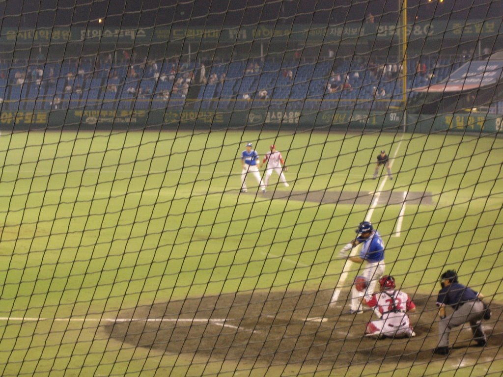 Korea Baseball in Habat Baseball Stadium by Hwa Jin Nam