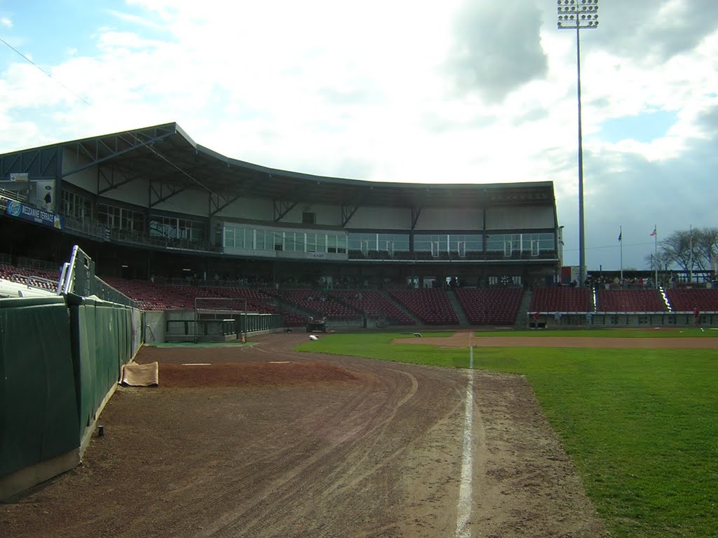 Cedar Rapids Kernels - Perfect Game Field at Veterans Memorial Stadium by the baseball traveler