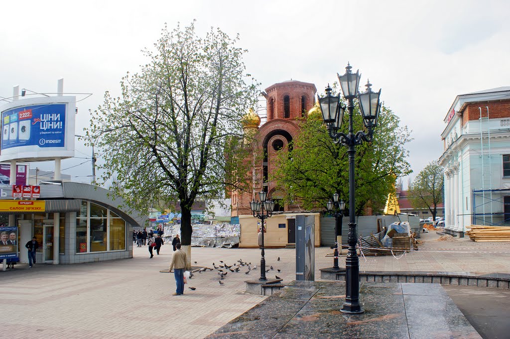 Construction of the Church in honor of St. Nicolas the Miracle-Worker. May, 2011 - Строительство храма в честь св.Николая Чудотворца by Annushka77