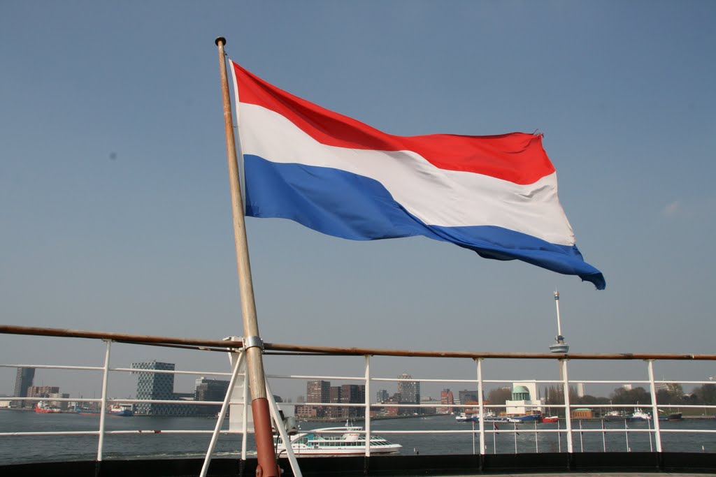 Free flag, S.S.Rotterdam. by Carl030nl