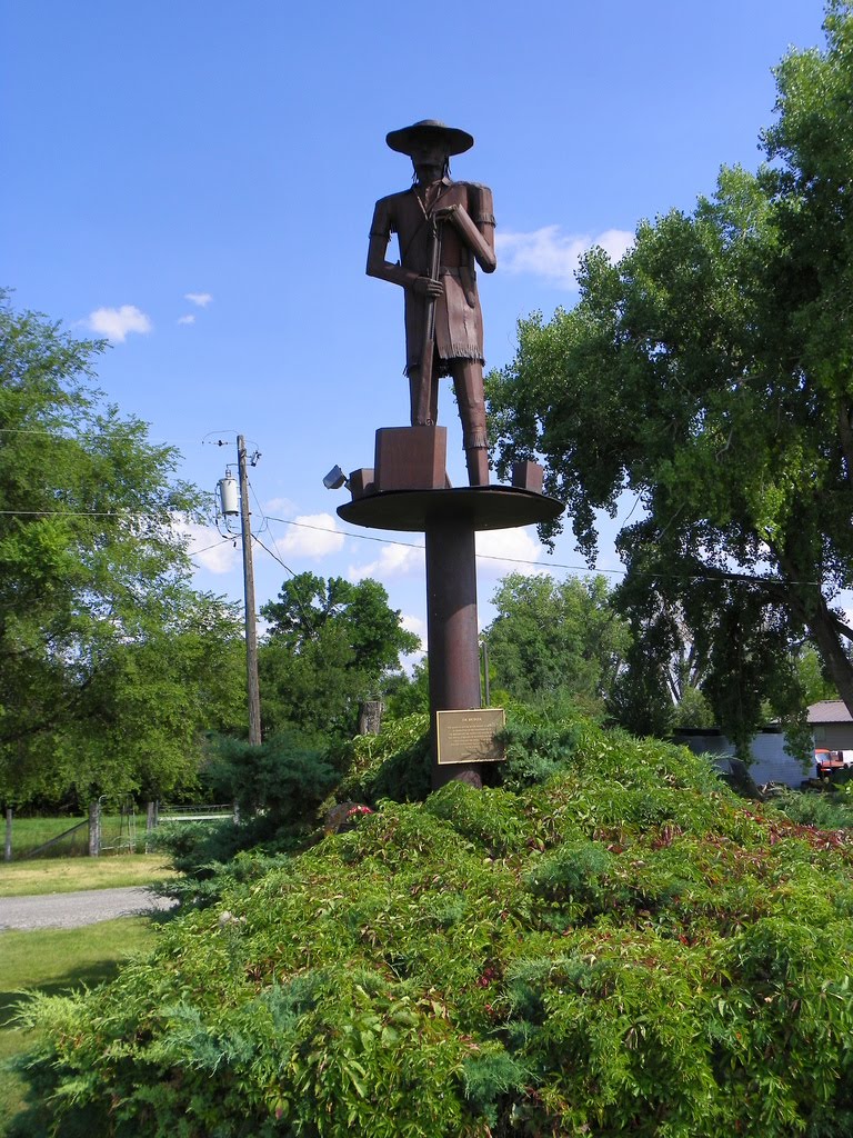 Jim Bridger Sculpture, Bridger, Carbon County, Montana by J. Stephen Conn