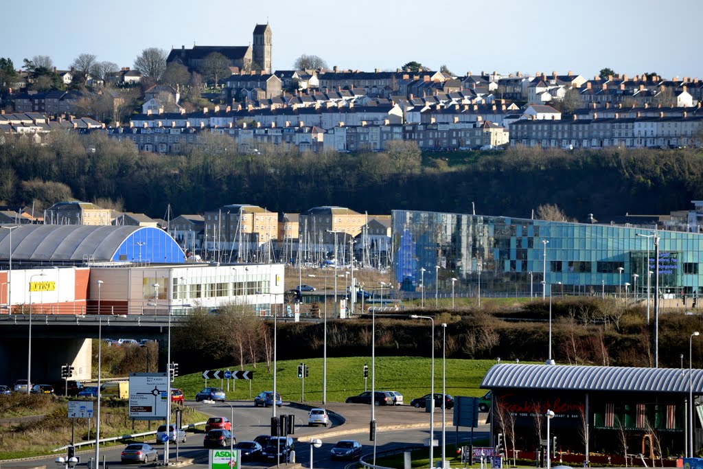 Old & new penarth from the hill by fat-freddies-cat