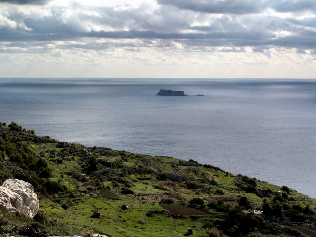 Malta - Filfla, viewed from Dingli Cliffs by Adrian Allain