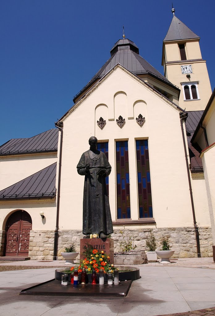 Krašić - monument of Alojzije Stepinac, Croatian cardinal by Marin Stanisic