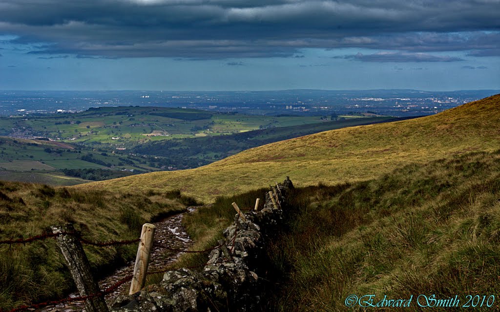 View towards Manchester From Kinder Scout by Edward Smith