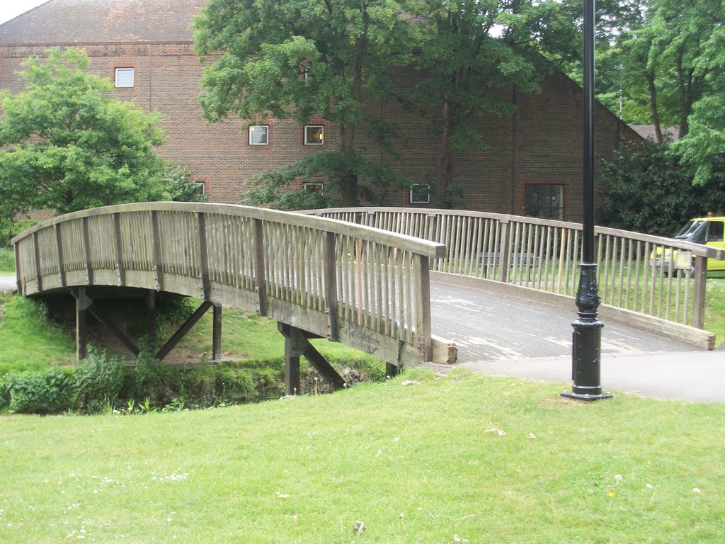 The Gostrey Meadow wooden bridge by Robert'sGoogleEarthPictures