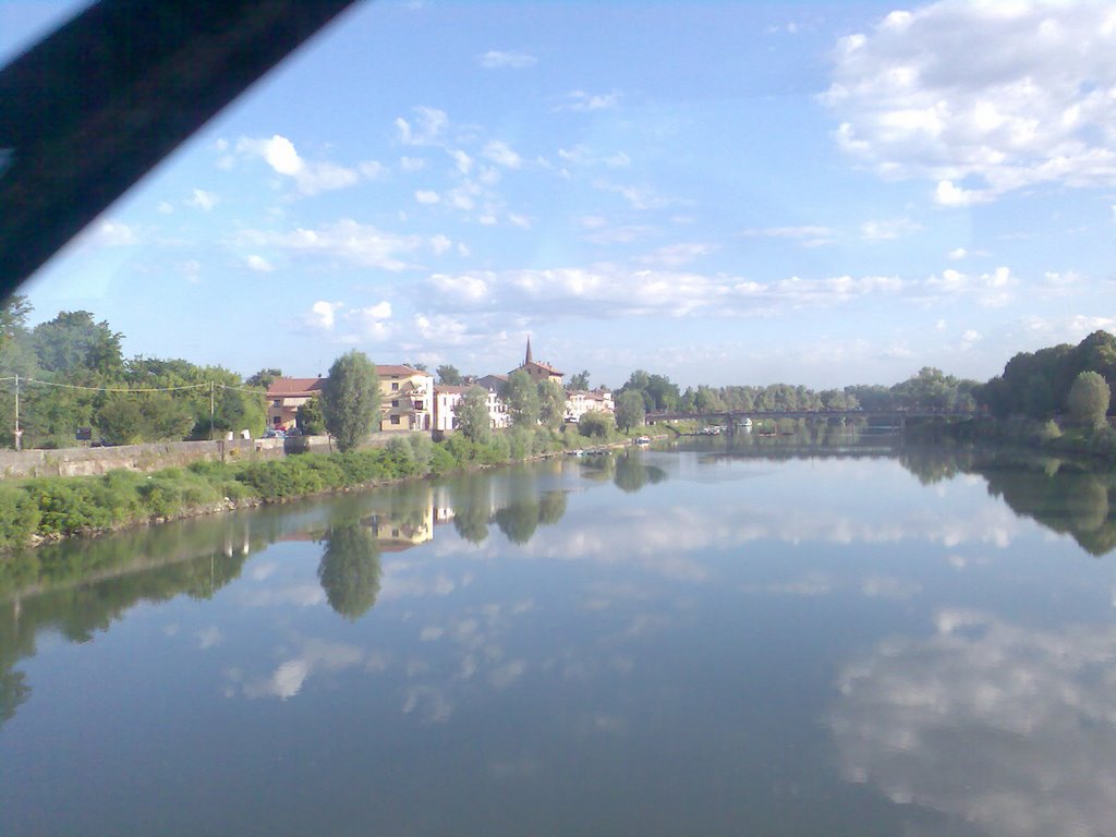 Pizzighettone dal ponte ferroviario by Maoteo