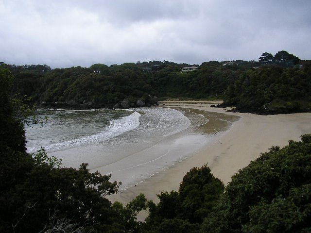 Bathing beach, Stewart island by NinaWatson