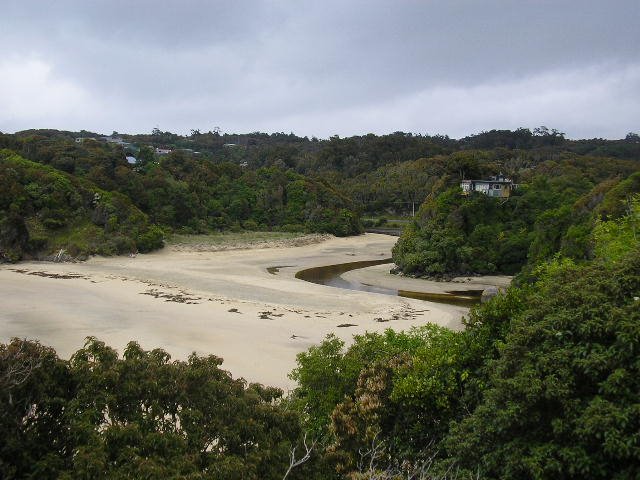 Bathing beach, Stewart island by NinaWatson