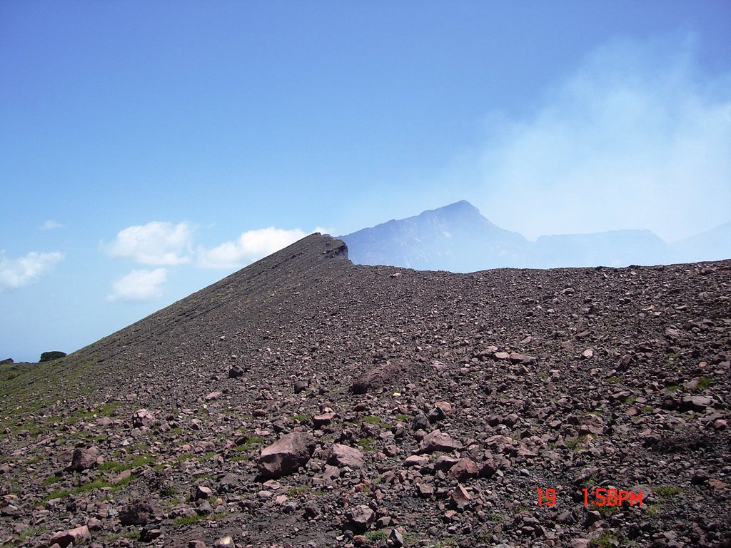 Telica crater from far away-partial by Sergio Balladares