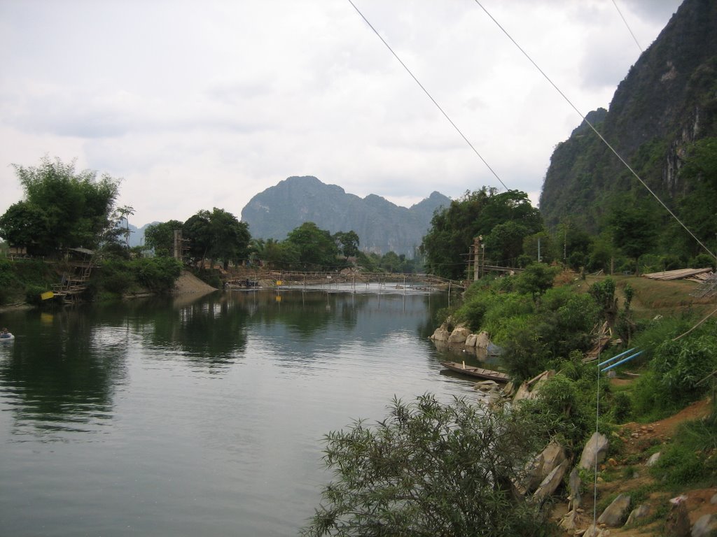 Nam Xong River, Vang Vieng by Amanda and Paul Byrn…