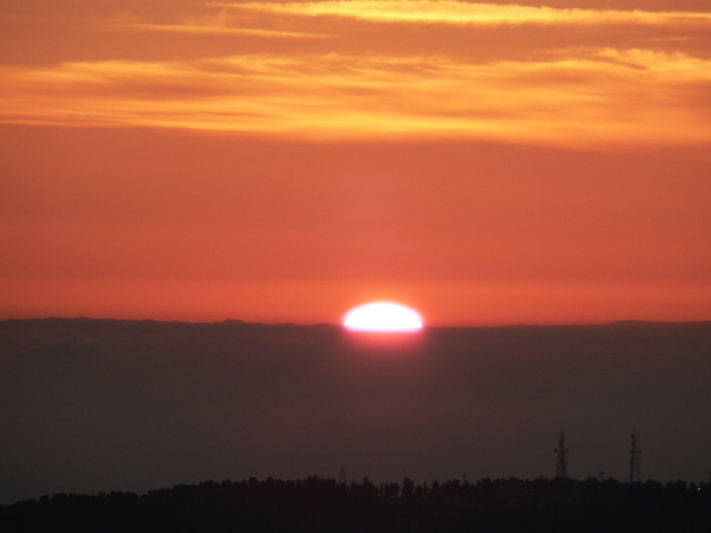 Sunrise over the Golan heights by Gadi Howard