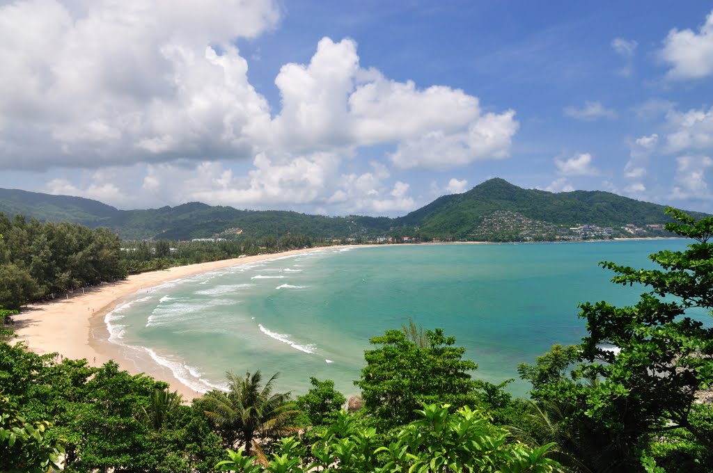 Panorama of Kamala Bay and beach Kamala , Phuket, Thailand (high resolution) by Lady GooGoo La La